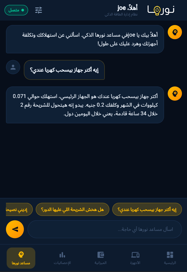 مساعد نورها